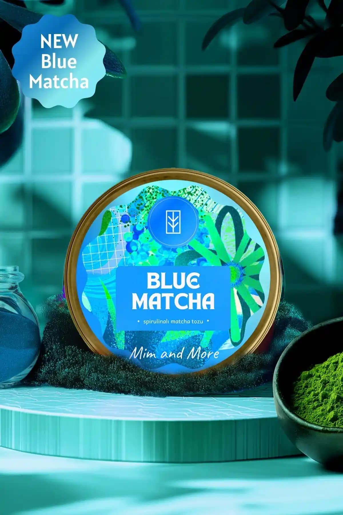 Blue Matcha: Spirulina İçeren Sağlıklı ve Renkli Superfood Tozu Ürünü Türkiye Menşei