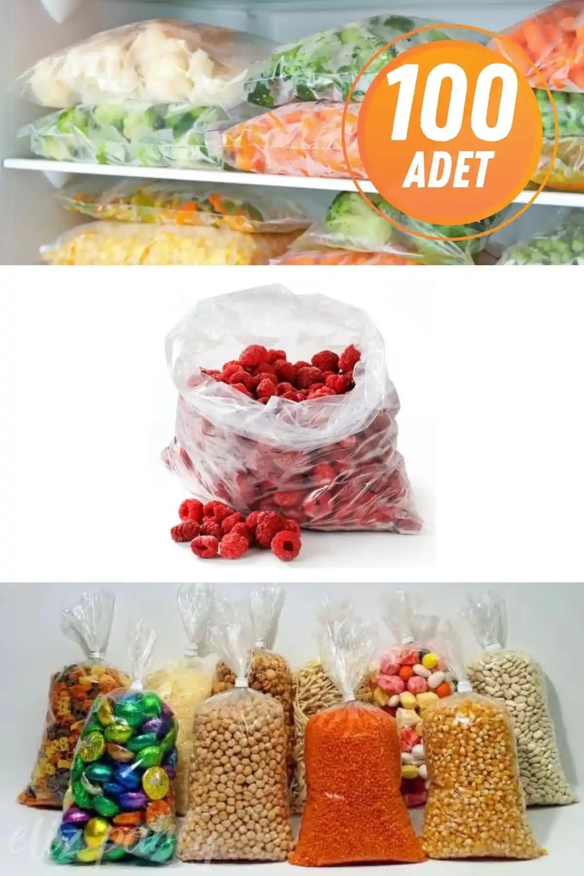 Eliz Party Naylon Torba 23x36cm Dayanıklı ve Çok Amaçlı Ambalaj Çözümü