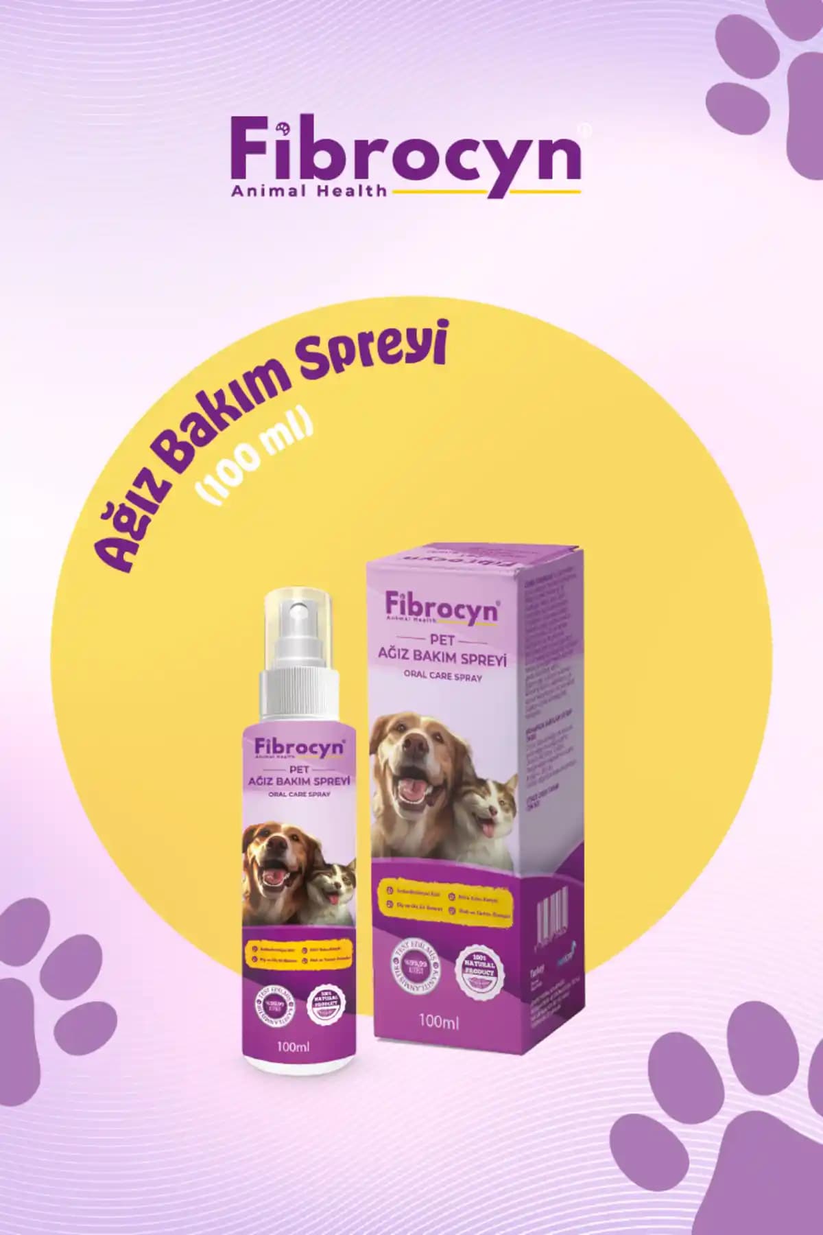 FİBROCYN Fibrocyn Ağız Bakım Spreyi Köpek ve Kedi Ağız Sağlığı İçin Güvenilir Çözüm