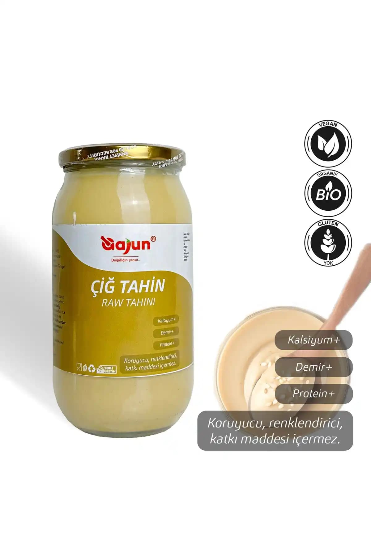 Gajun Tahin %100 Organik Susam 950g Sağlıklı ve Doğal Bir Seçenek