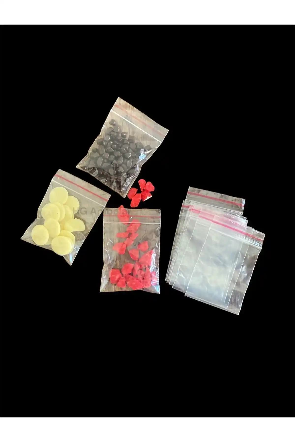 HG Ambalaj 200 Adet 6x7 cm Şeffaf Kilitli Poşetler Güvenli ve Çok Yönlü Saklama Çözümü