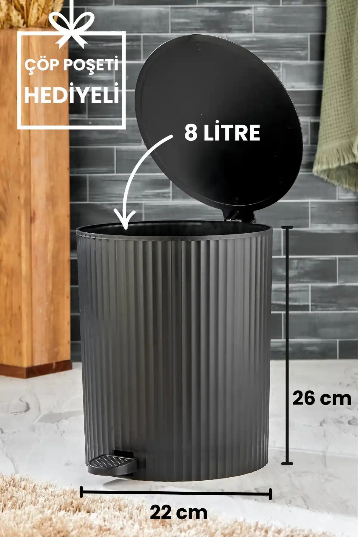 Homie ESTE Yuvarlak Pedallı Çöp Kovası İncelemesi ve Kullanıcı Yorumları