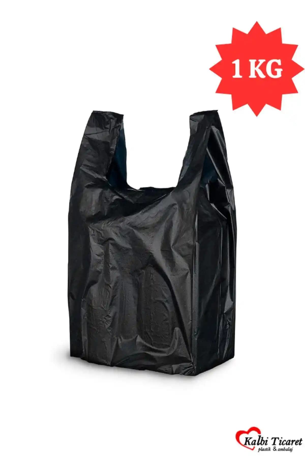 Kalbi Ticaret Siyah Poşet 28x50 cm, Dayanıklı ve Ekonomik Çok Amaçlı Kullanım İçin