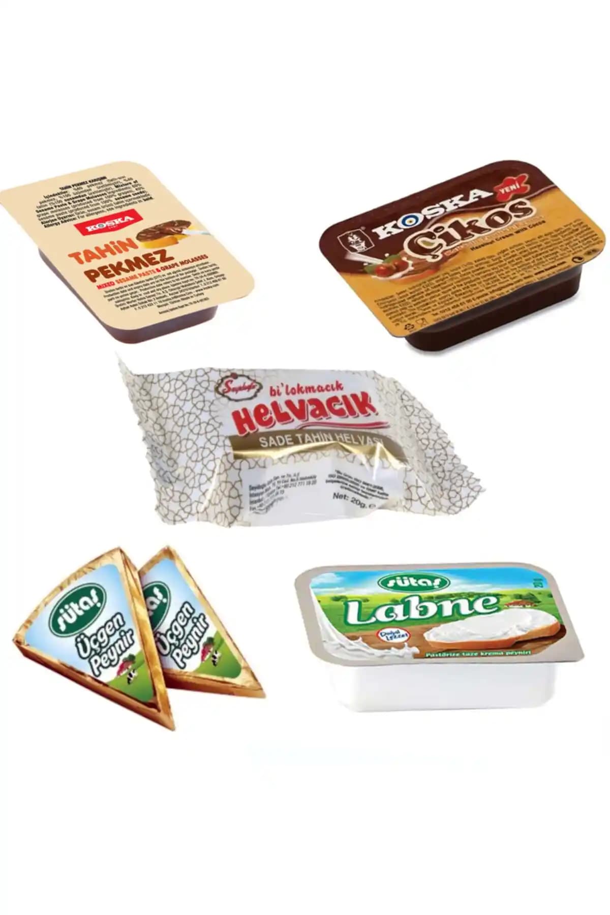 Karma Paket Kahvaltılık Ekonomik Set 5 Çeşit 10 Adet Günlük Kahvaltı Keyfi