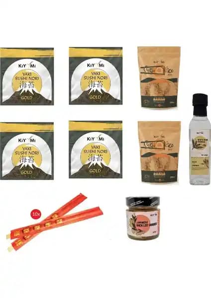 Kiyomi Sushi Aile Seti ile Evde Profesyonel Sushi Yapımı Kolay ve Eğlenceli