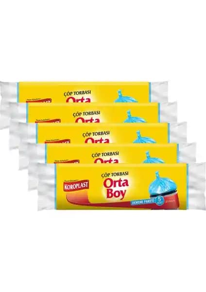 Koroplast Orta Boy Çöp Torbası Deneme Paketi Temizlikte Pratik ve Hijyenik Çözüm