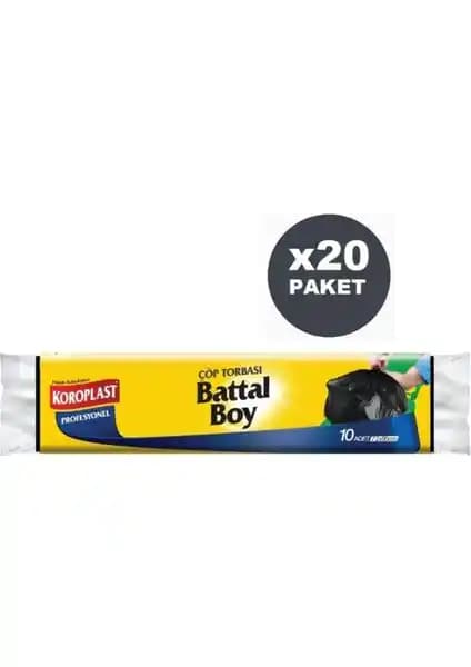 Koroplast Profesyonel Battal Boy Siyah Çöp Torbası Geniş ve Dayanıklı Temizlik Çözümleri