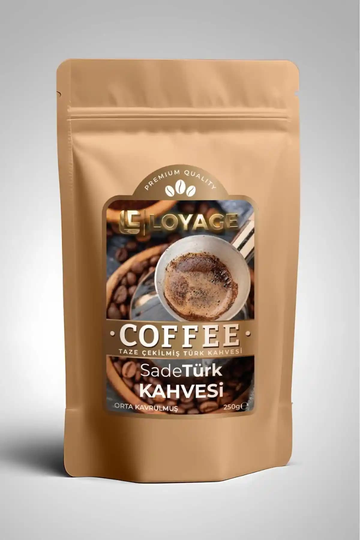 LOYAGE Orta Kavrulmuş Türk Kahvesi 250g ile Eşsiz Tat ve Aromanın Keyfini Çıkarın