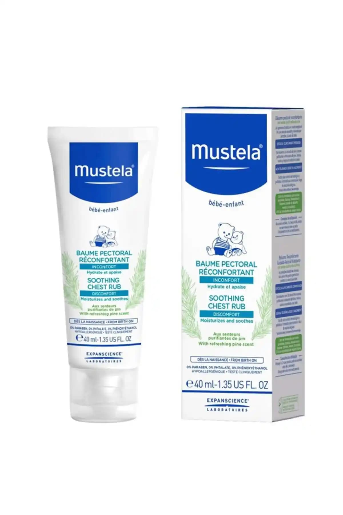 Mustela Yatıştırıcı Balsam Bebeklerin Rahatlaması ve Solunumunu Kolaylaştırır