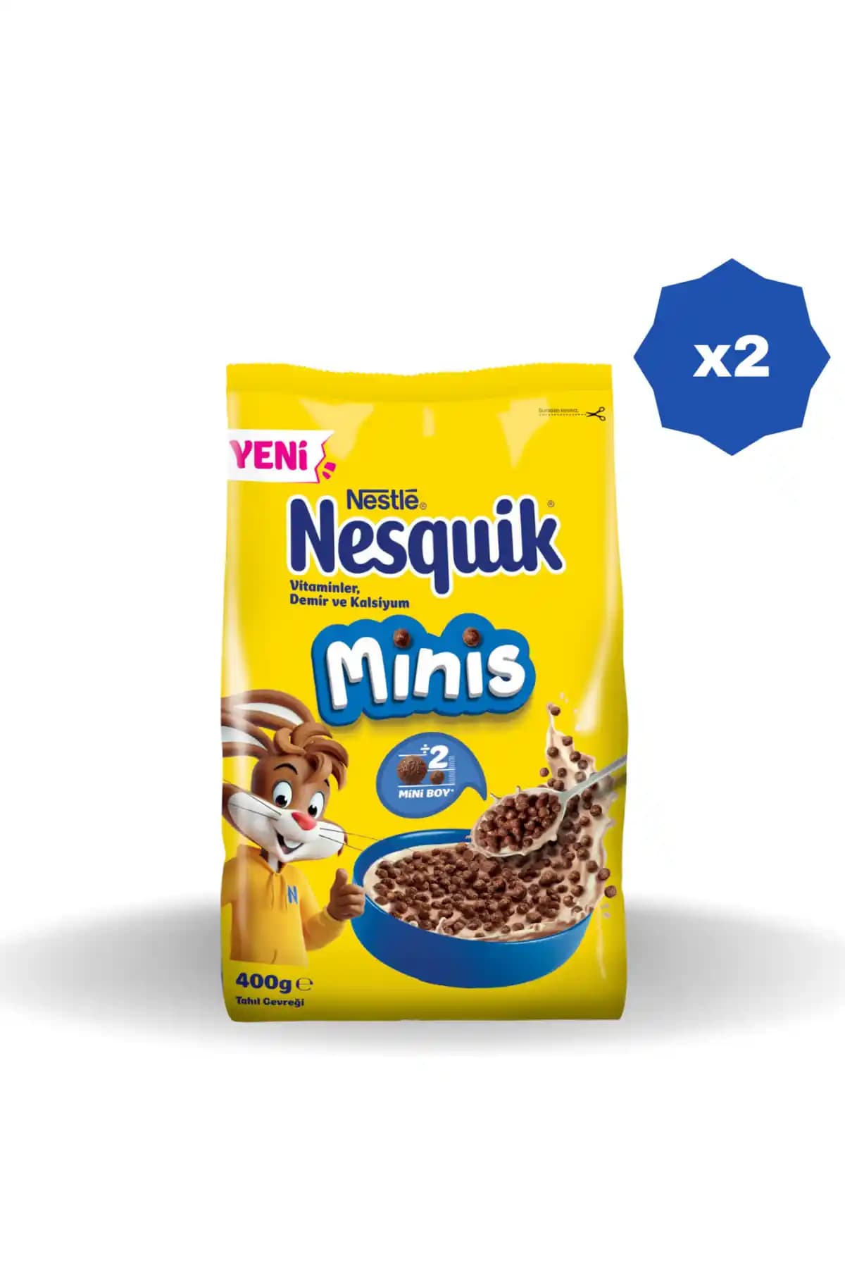 Nesquik Nestlé Yulaflı Çikolatalı Gevreği Minisi Sağlıklı ve Lezzetli Kahvaltı Seçeneği