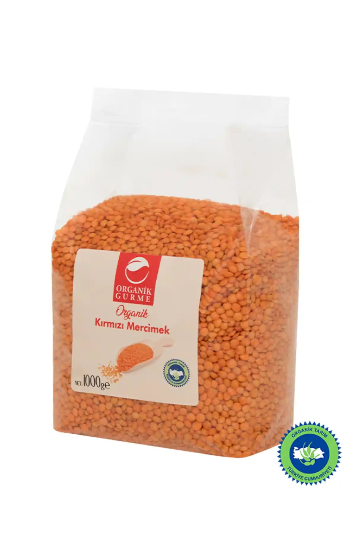 Organik Gurme Kırmızı Mercimek 1000 gr Sağlıklı ve Doğal Beslenme İçin Uygun Seçenek