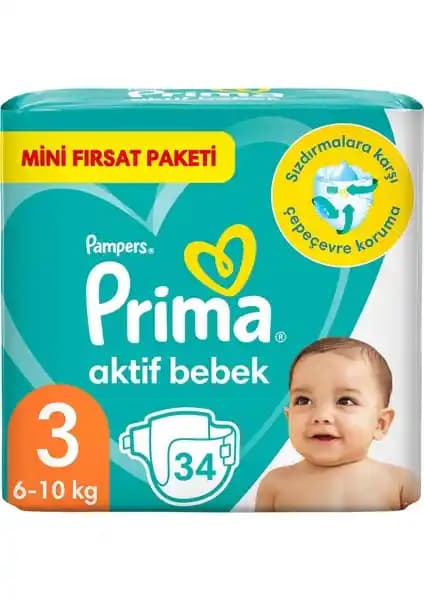 Prima Bebek Bezi Aktif Bebek 3 ve 6 Beden Karşılaştırması Bebek Bakımında Hangi Ürün Daha Uygun?