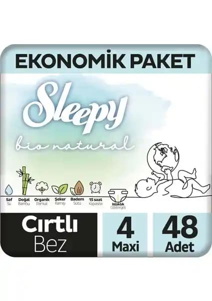 Sleepy Bebek Bezi Bio Natural 4 Numara Maxi ve Süper Paket Karşılaştırması