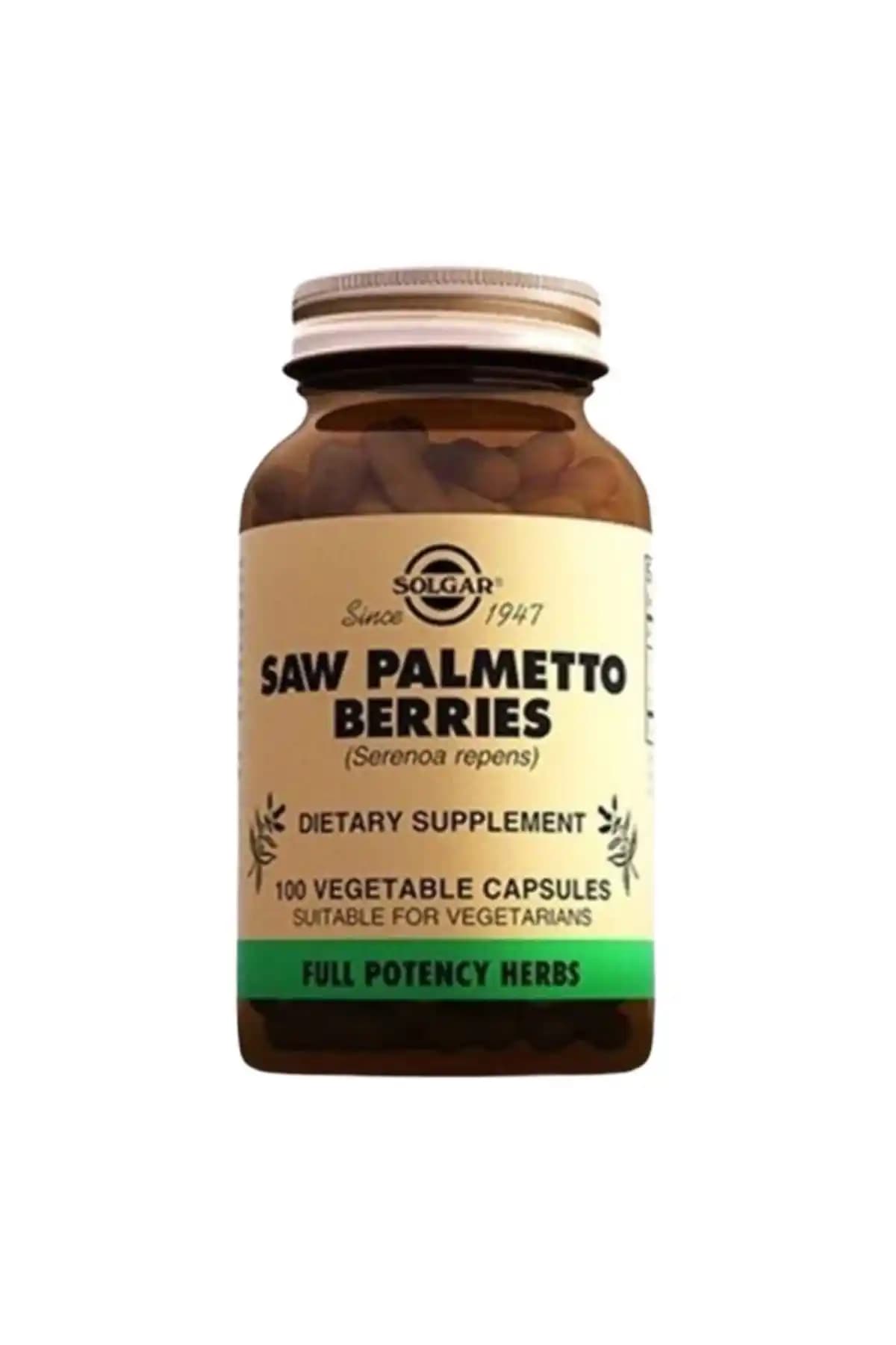 Solgar Saw Palmetto 100x520 Mg Doğal Saç ve Cilt Sağlığı Takviyesi Ürünü