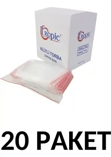 Tropic 20 Paket Kilitli Torba: Gıda ve Endüstriyel Saklama İçin Güvenilir Çözüm