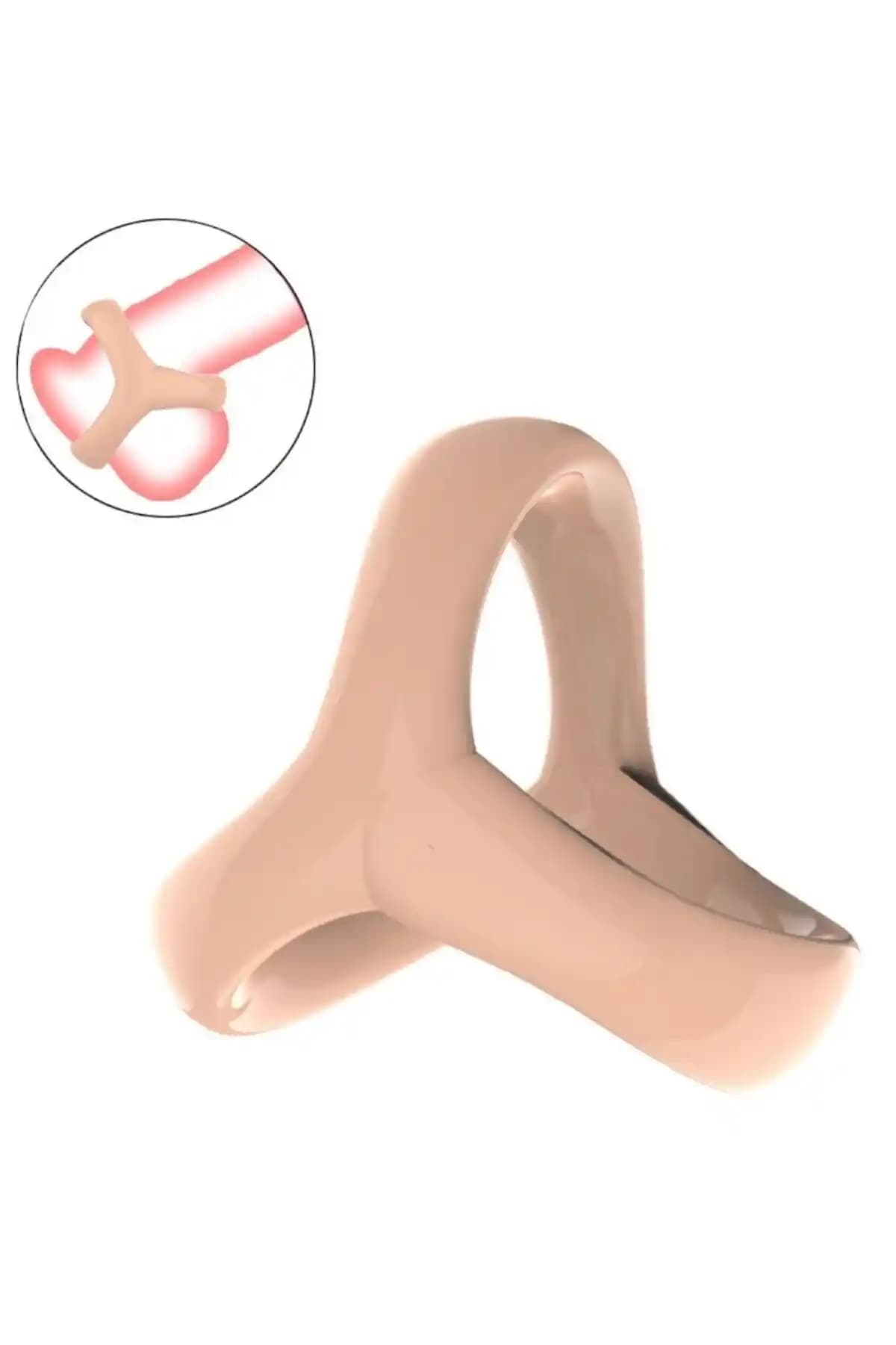 Vibra Silikon Cock Ring Testis Penis Halkası Güvenli ve Konforlu Kullanım Sağlar