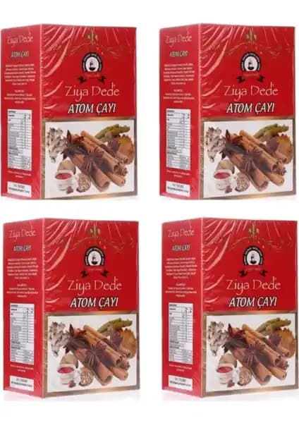Ziya Dede Atom Çayı 170 gr x 4 Kutuyla Kış Ayları İçin Doğal Rahatlatıcı Çay
