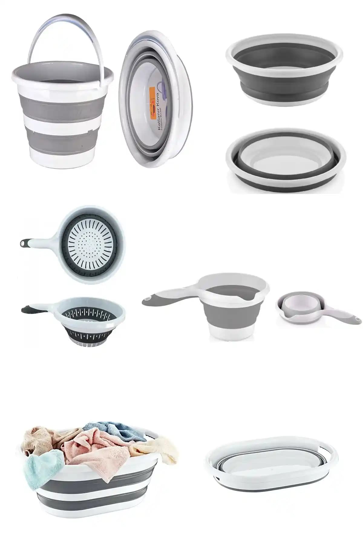 4KİDS 5'li Katlanır Banyo ve Mutfak Takımı: Alan Tasarrufu ve Hijyenik Çözüm