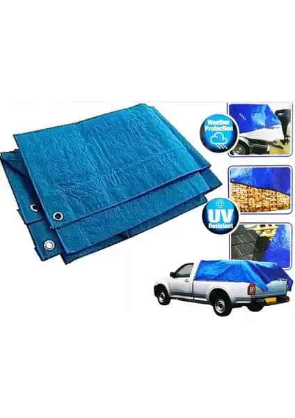 ABK Su Geçirmez PVC Branda 2x4 m - Dış Mekanda Kullanıma Uygun Dayanıklı Geçici Örtü