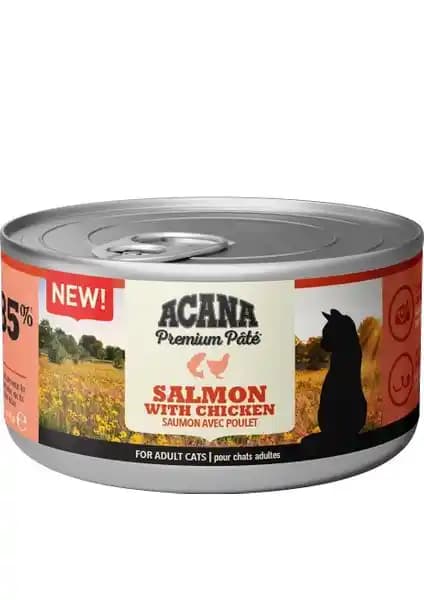 Acana Premium Pate Ezme: Somon Balıklı ve Tavuklu Kedi Konservesi 85 g - Dengeli Beslenme