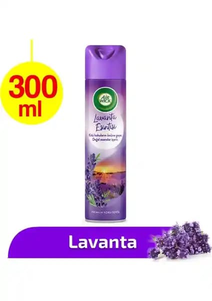Air Wick Lavanta Esintisi Oda Kokusu Aerosol 300 ml: Hızlı Koku Giderimi, Ferahlatıcı Etki