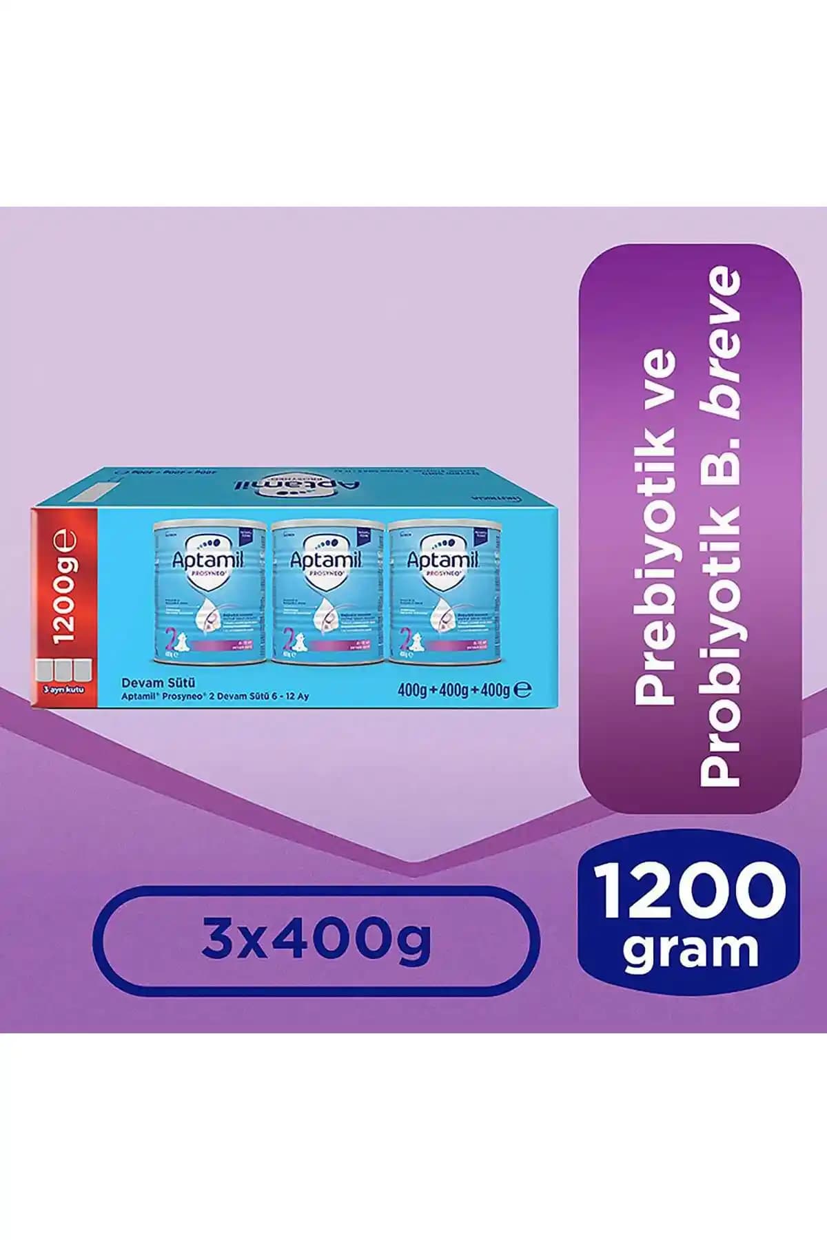 Aptamil Prosyneo 2: Prebiyotik-Probiotik Destekli Devam Sütü Bebek Beslenmesini Destekler