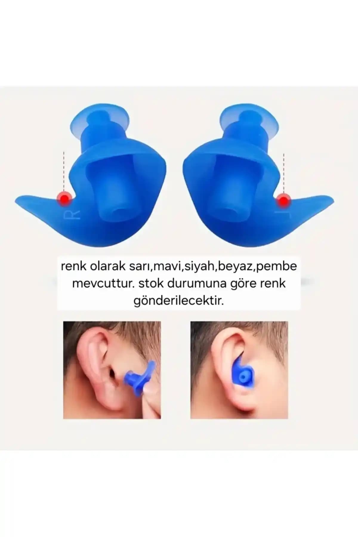 ASLANKAR Yeni Çift Taraflı Silikon Kulak Tıkacı: Uyku ve Yüzmede Konfor ve Su İzolasyonu