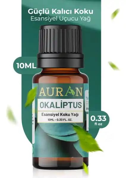 Auran Okaliptus Esansiyel Yağı: Doğal, Saf ve Vegan Dostu Oda Kokusu ile Ferah ve Temiz Hava