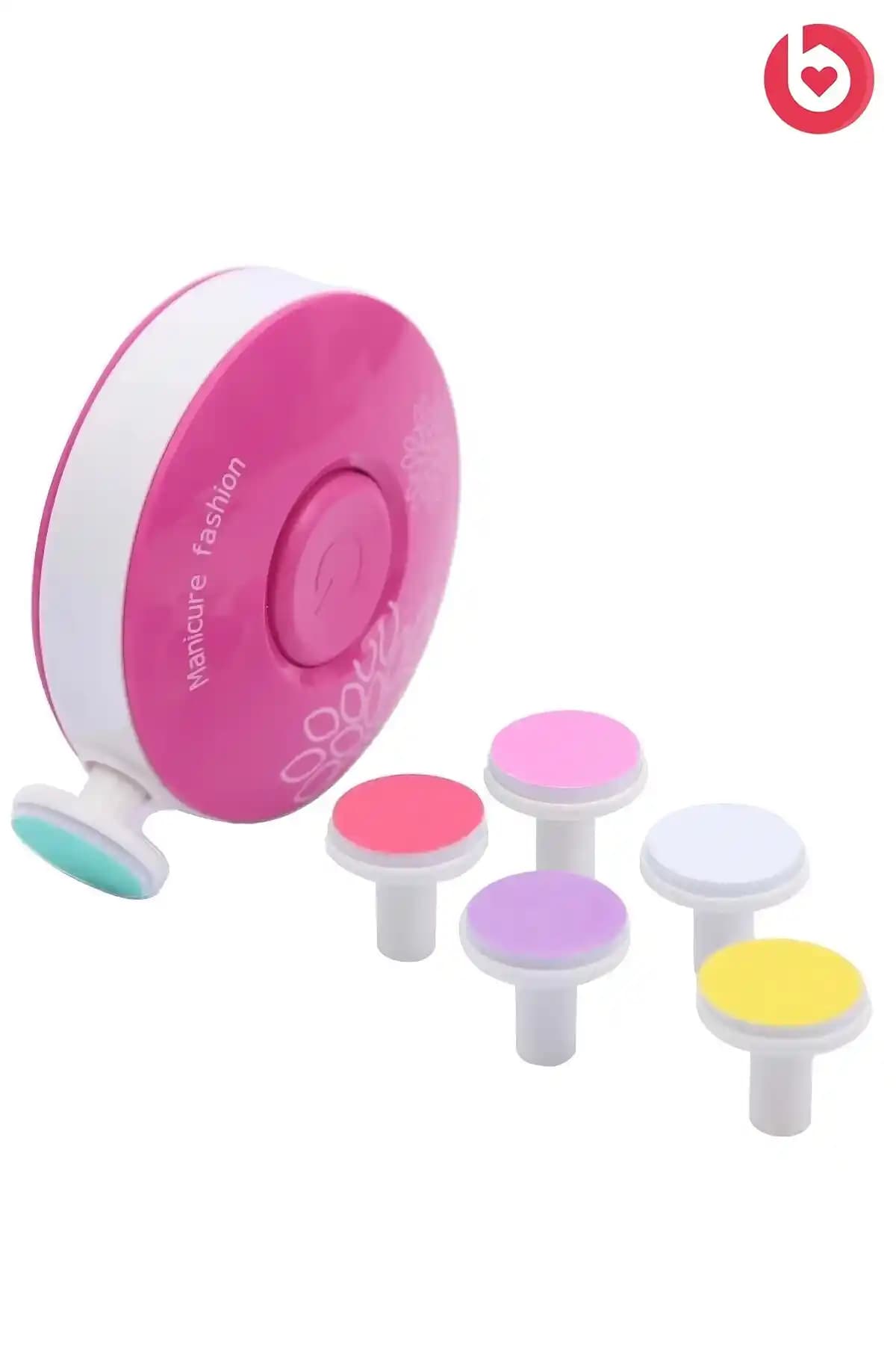 Bebek tırnak bakımı için Dönerli Pilli Kablosuz Törpüleme Makinesi - Kırmızı