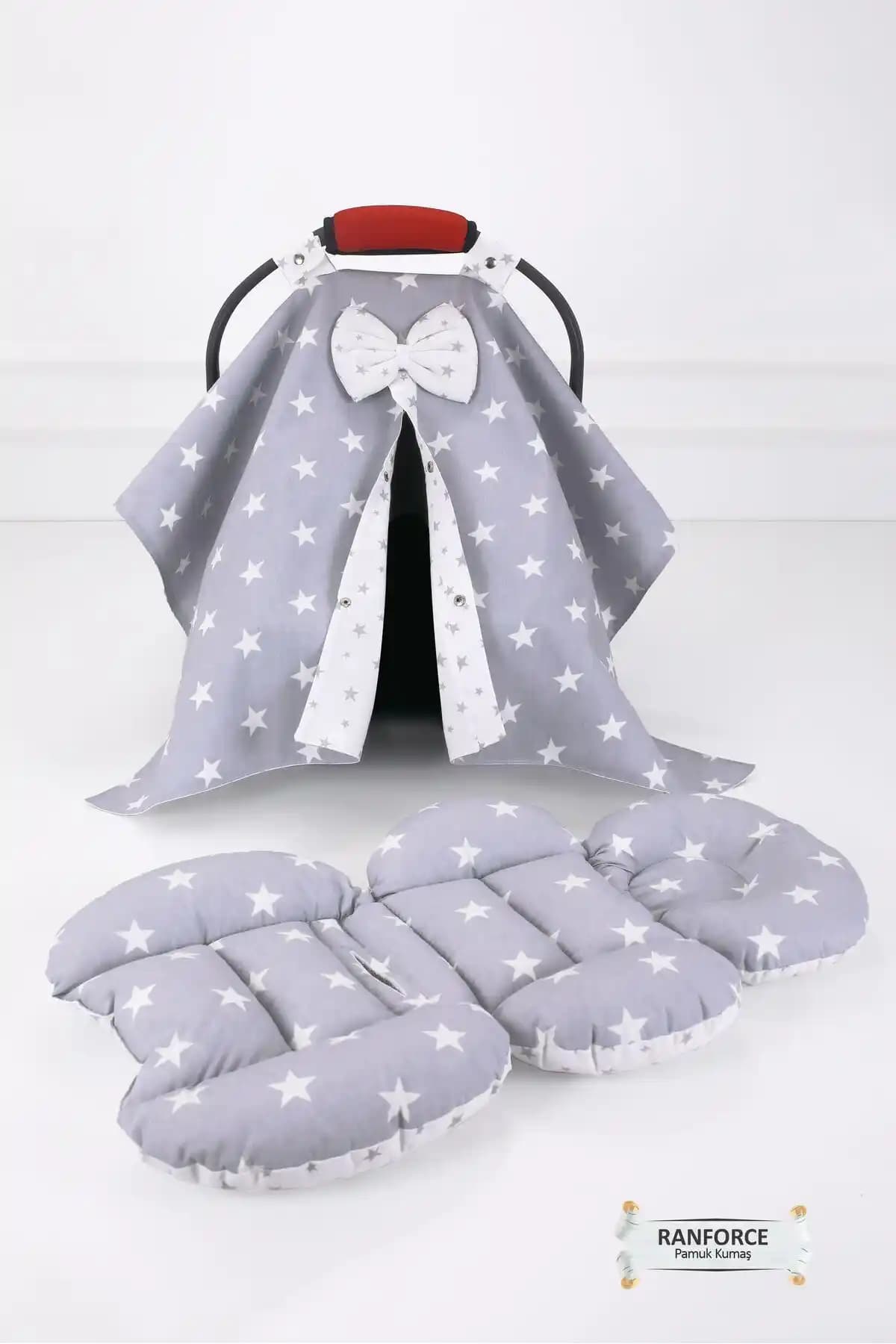 Bel Destekli Puset Örtüsü ve Minderi Seti ile Bebeğin Güvenli Oturuşunu Sağlayın