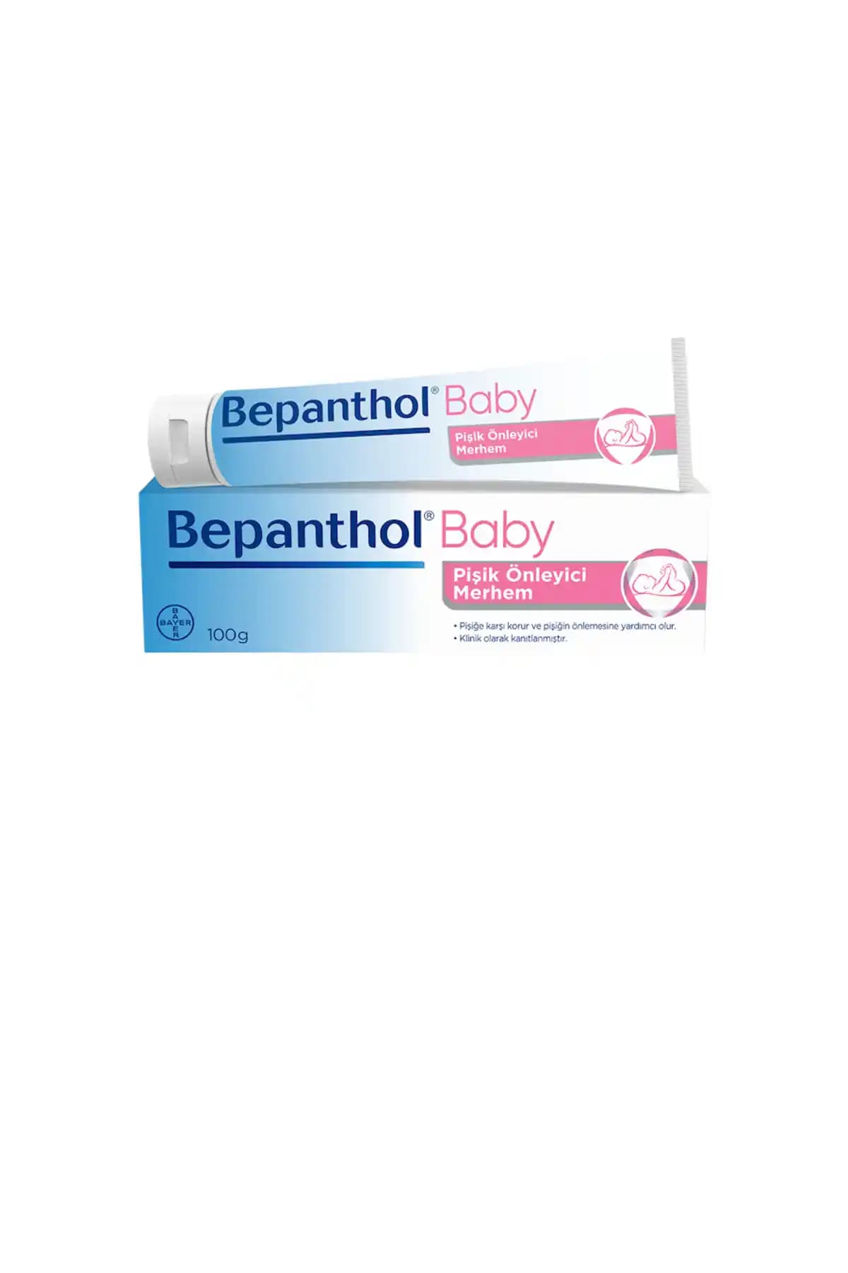 Bepanthol Baby Pişik Kremi 100 g – Bebek Cildi İçin Pişik Önleyici ve Bariyer Desteği