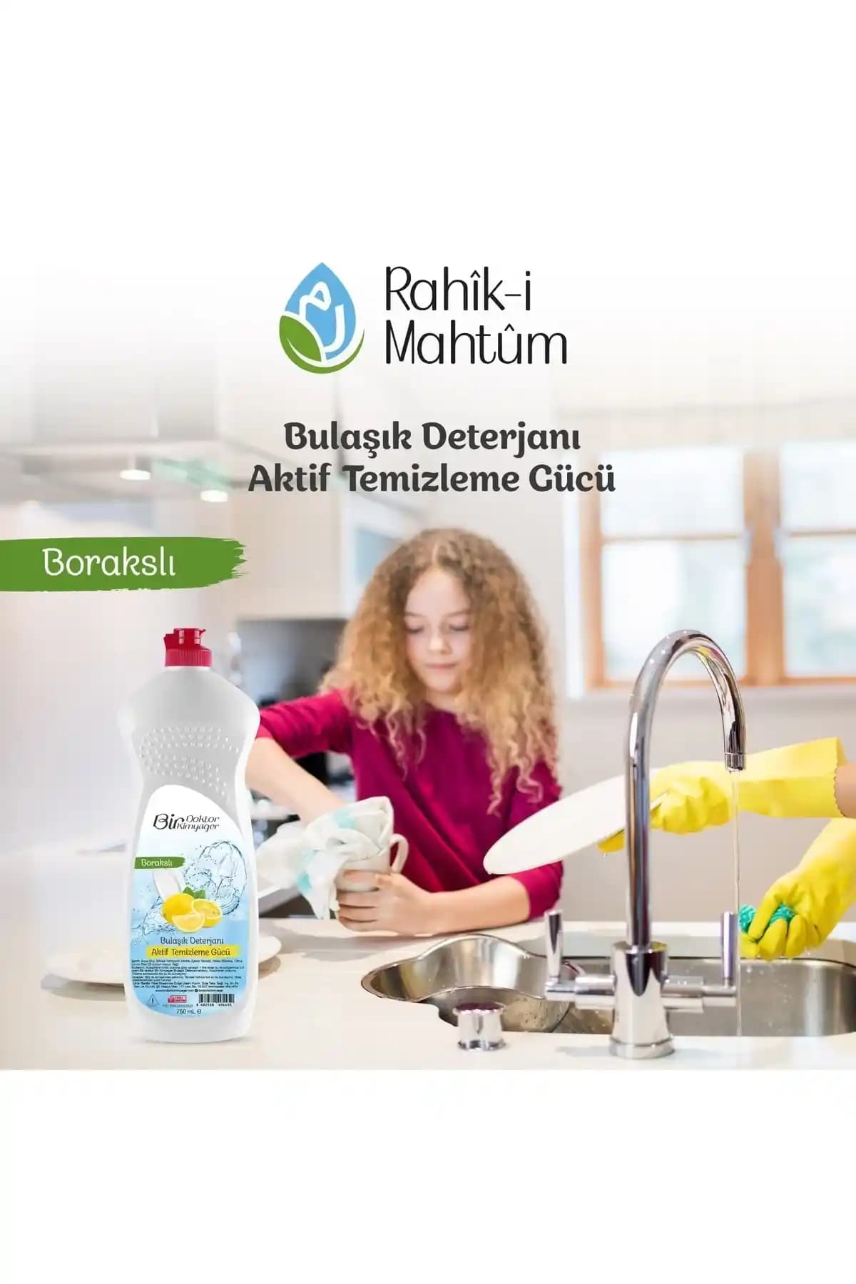 Bir Doktor Bir Kimyager Borakslı Bulaşık Deterjanı 750 ml: Doğal Temizlik ve Anti Alerji