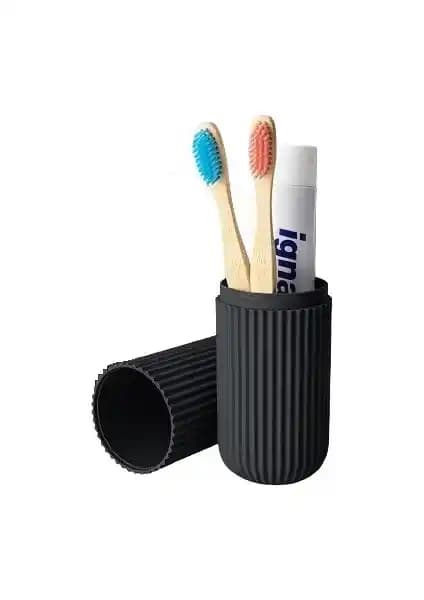 Blaxe Siyah Seyahat Aksesuar Saklama Kutuları – 2'li Set, BPA İçermeyen, Taşınabilir