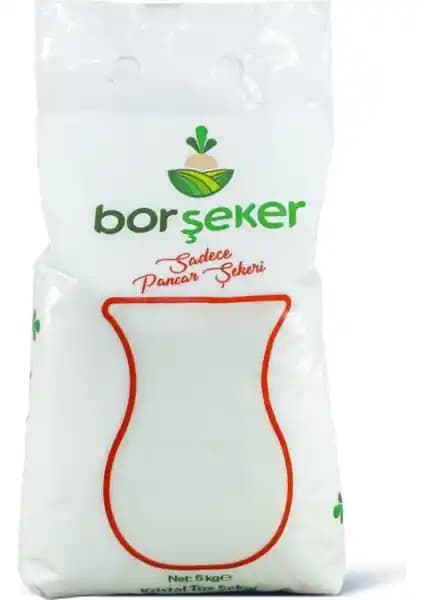 Bor Toz Şeker 5kg – Doğal pancar şekerinden, ilave şeker ve tatlandırıcı yok, sade içerik