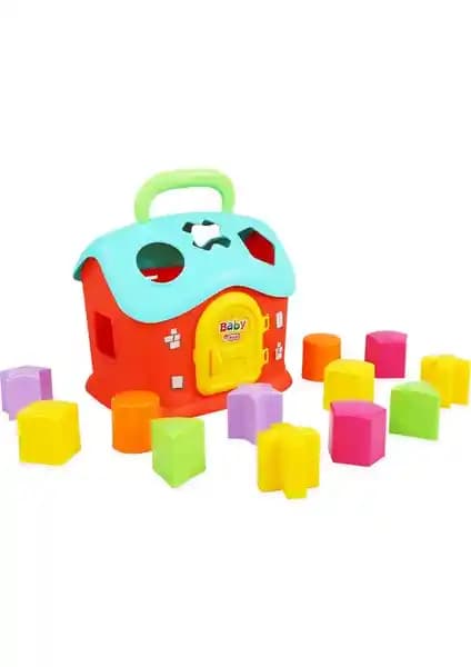 Bul-Tak Ev: 12 Ay ve Üzeri Çocuklar İçin Renkli Dayanıklı Eğitim Oyuncak Seti