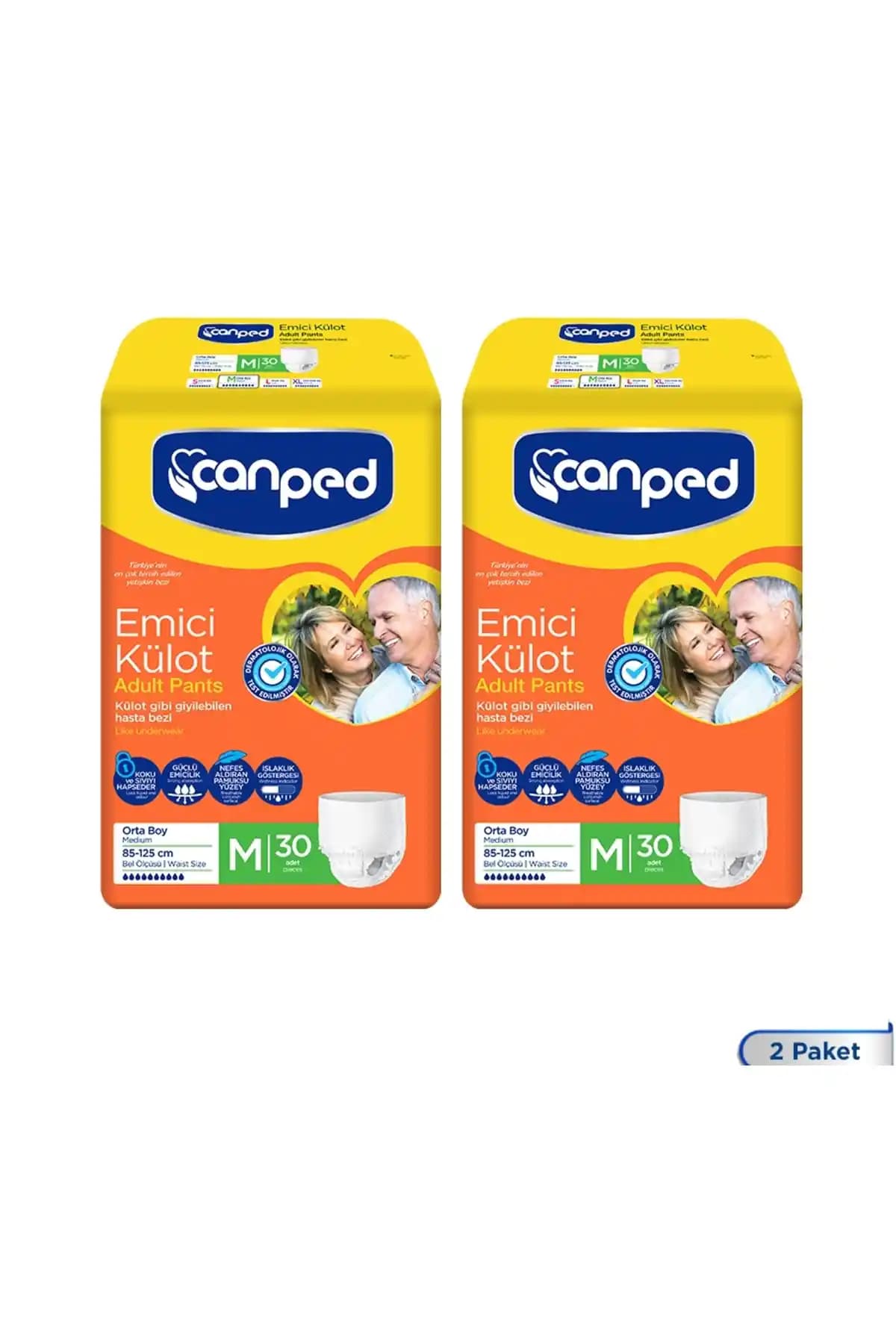 Canped Emici Külot Orta Boy (M) için Günlük Koruma ve Konfor Özellikleri Detayları
