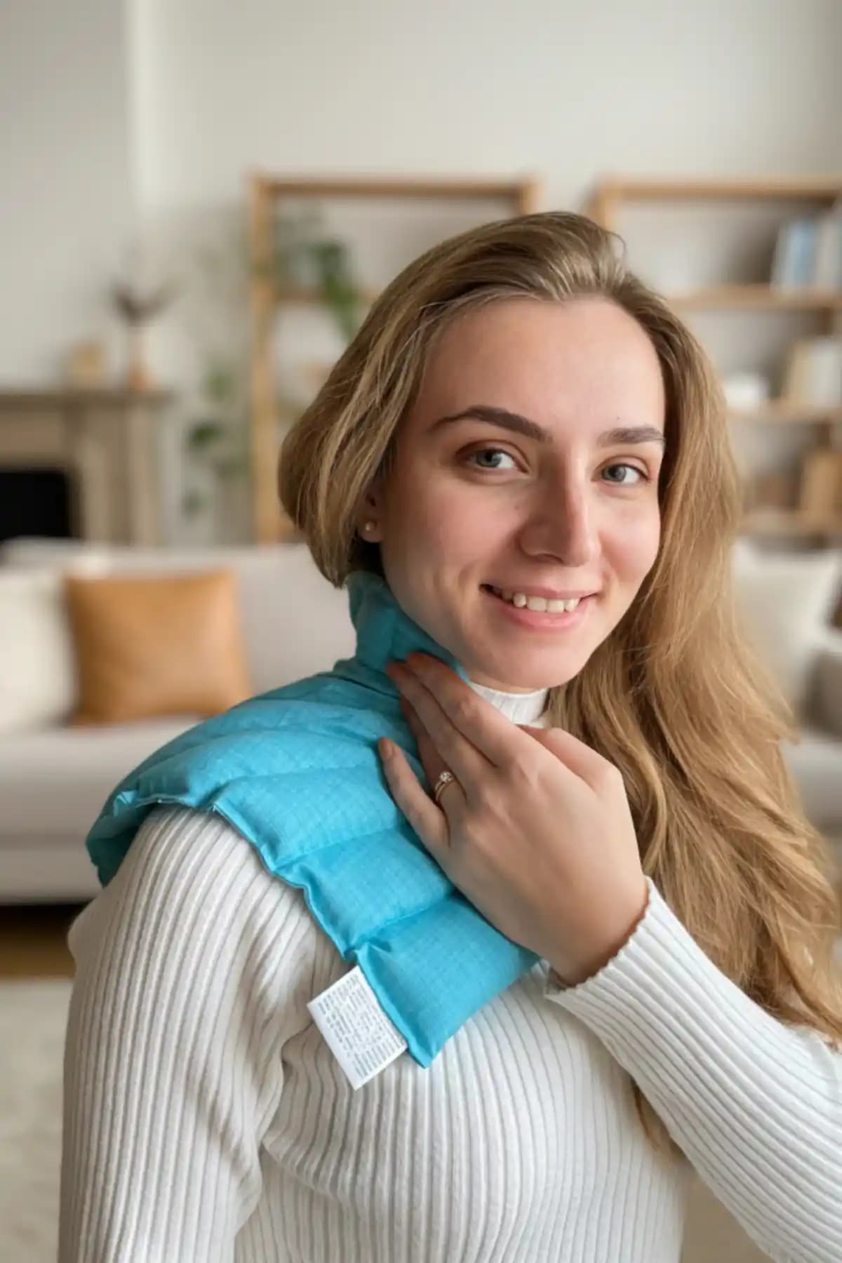 Çavdarlı Aromatik Yakalı Omuz Yastığı Turkuaz: Isıtmalı/Soğutmalı Konfor ve Lavanta Aroması