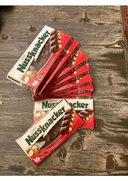 Choceur Nussknacker Sütlü Fındıklı – Alman Gurme Çikolata, Helal Sertifikalı, 5x100 g Paket