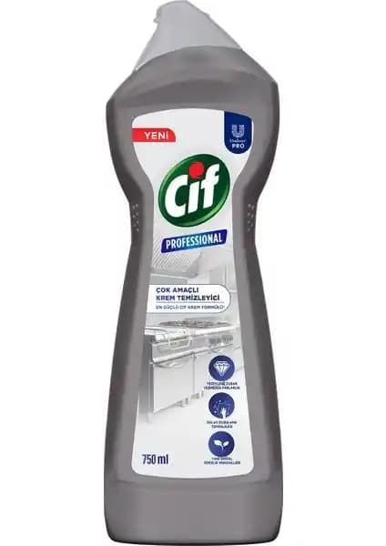 Cif U-Pro Krem Temizleyici 750 ml: Yağlı Kirleri Nazik ve Parfümsüz Yüzey Temizliği