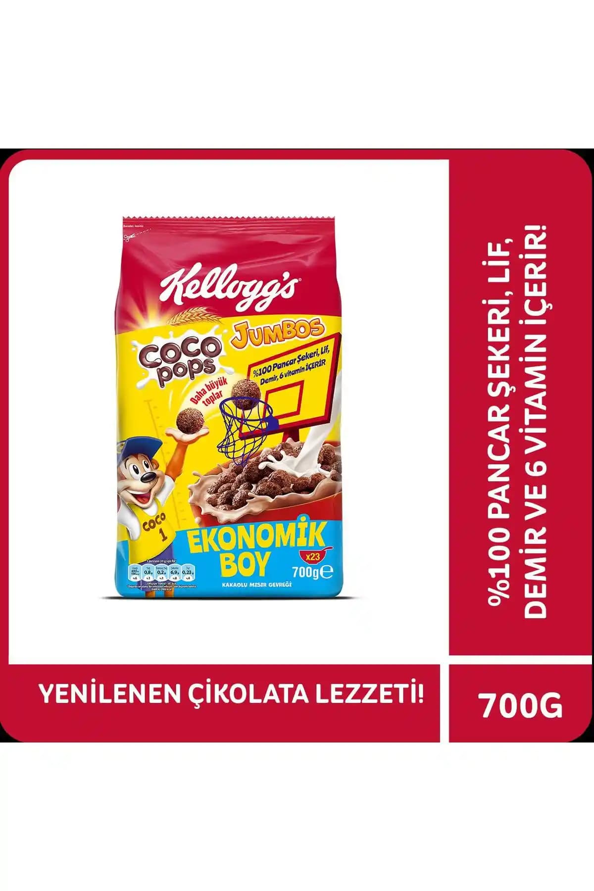 Coco Pops Jumbos Çikolatalı Kahvaltılık Gevrekler: Büyük Toplar, Lif İçeriği ve Demir