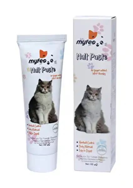 Doğal My Feo Şeker İlavesiz Kedi Maltı 100 g ile Sindirim ve Tüy Yumağı Desteği