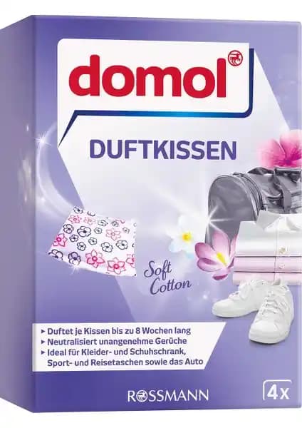 Domol Kristal Koku Kesesi Seti: 4'lü Keselerle Dolap ve Giysilerde Uzun Süreli Ferahlık