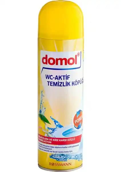 Domol Limon Özlü Tuvalet Temizleyici Köpük 500 ml ile Derinlemesine Temizlik ve Ferah Koku