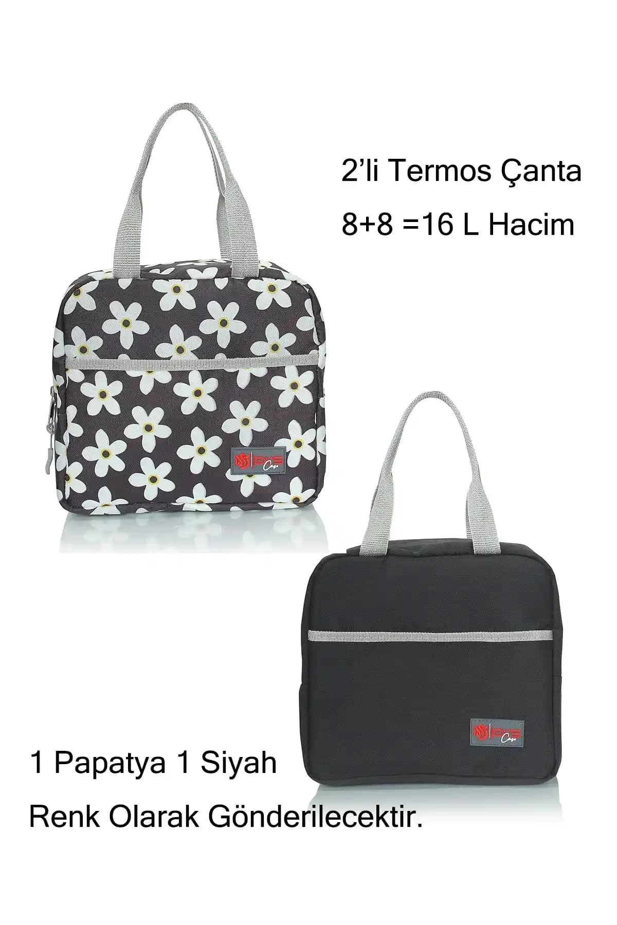 DysCase 2'li Yemek Taşıma Çantası: Termal Yalıtımlı Sıcak ve Soğuk Yiyecek Taşıma