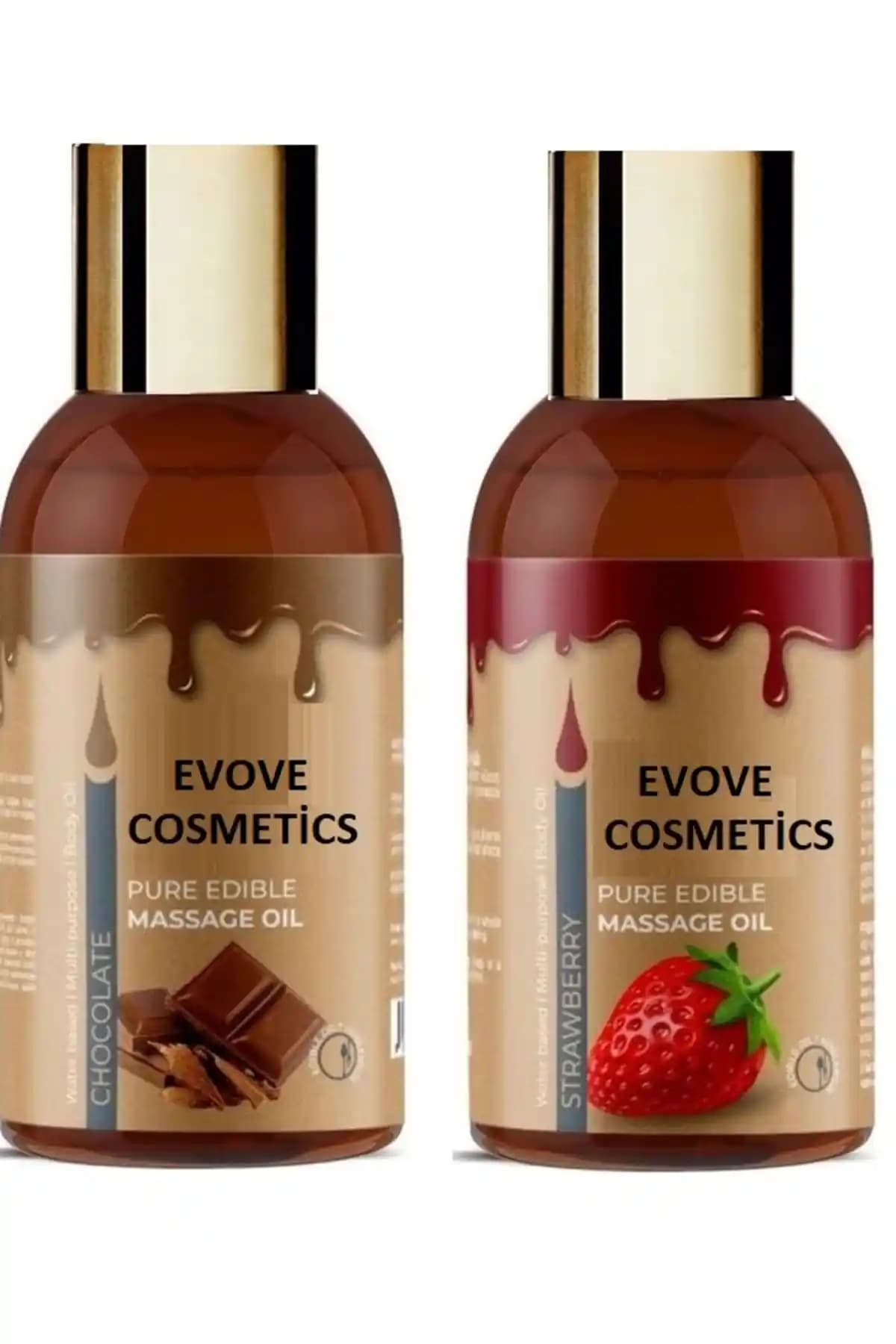 Evove Cosmetics Dubai Çikolatalı Çilekli Aromaterapi Masaj Yağı Seti – Rahatlama