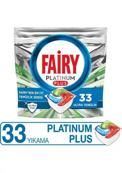 Fairy Platinum Plus Ultra 33'lü Bulaşık Makinası Tableti: Temizlik ve Parlatma Performansı