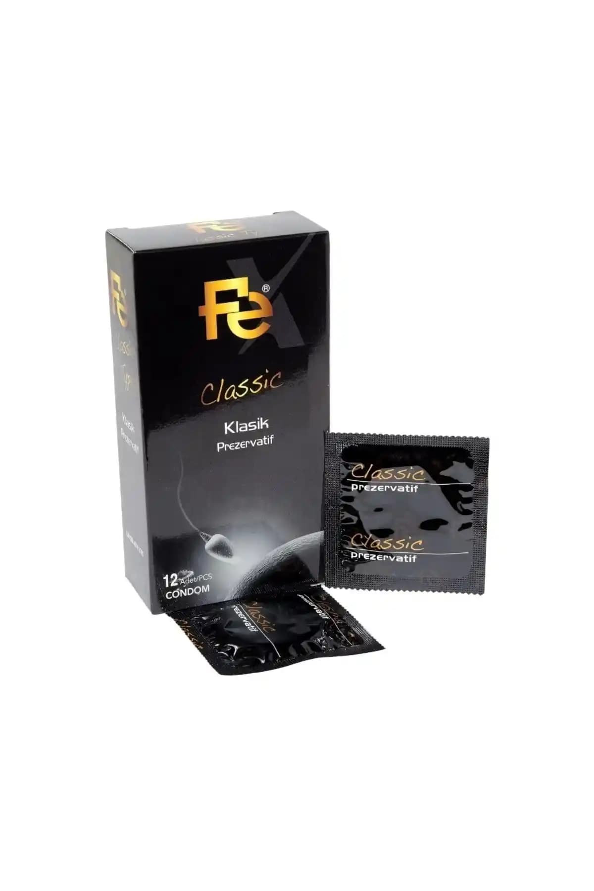 Fe Prezervatif Klasik 12'li: Türkiye Menşei, Dermatolojik Testli, Konforlu Koruma