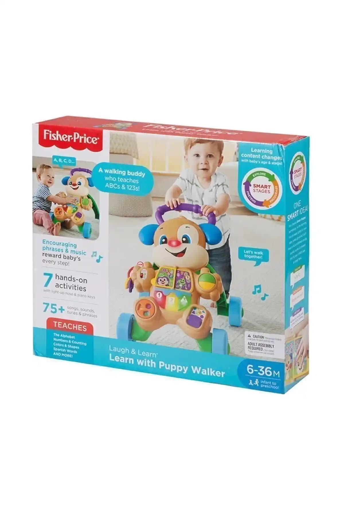 Fisher Price Eğitici Köpekçik Yürüteç: Erken Adımları Destekleyen Yönlü Öğrenme Oyuncağı
