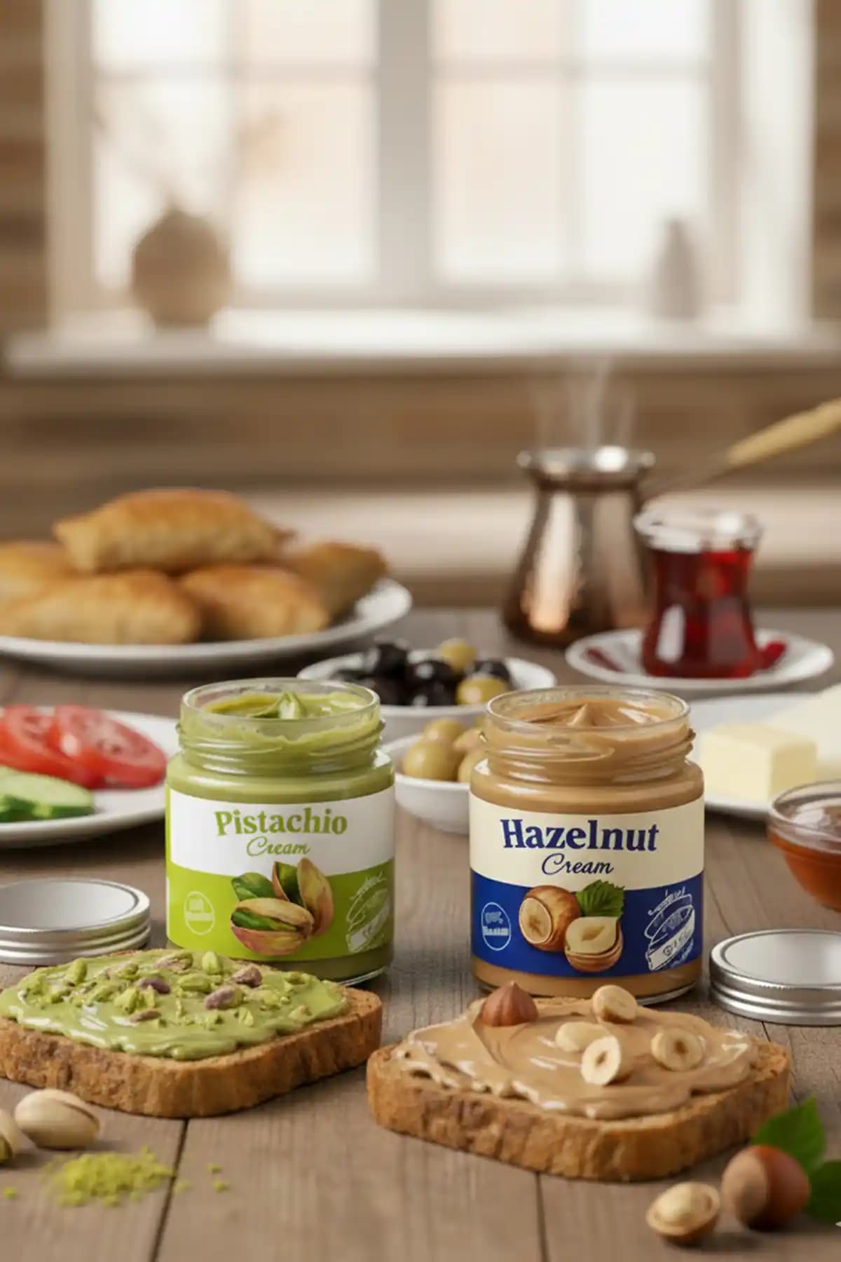 Frapella %30 Antep Fıstığı Kreması ve Fındık Kreması – 2 Adet 220 g, Türkiye Menşei