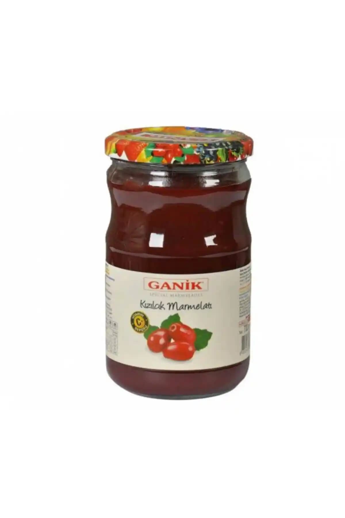 Ganik Kızılcık Marmelatı 700 g Cam Kavanoz: Doğal İçerik, Vakumlu Dolum ve Uzun Raf Ömrü